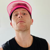 Hot Pink Transparent Sun Visor